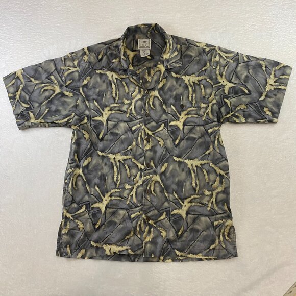 Luau Lot of 4 Men's M 100% Cotton Hawaiian Button Up Shirt Aloha Beach Tropical - Picture 7 of 7